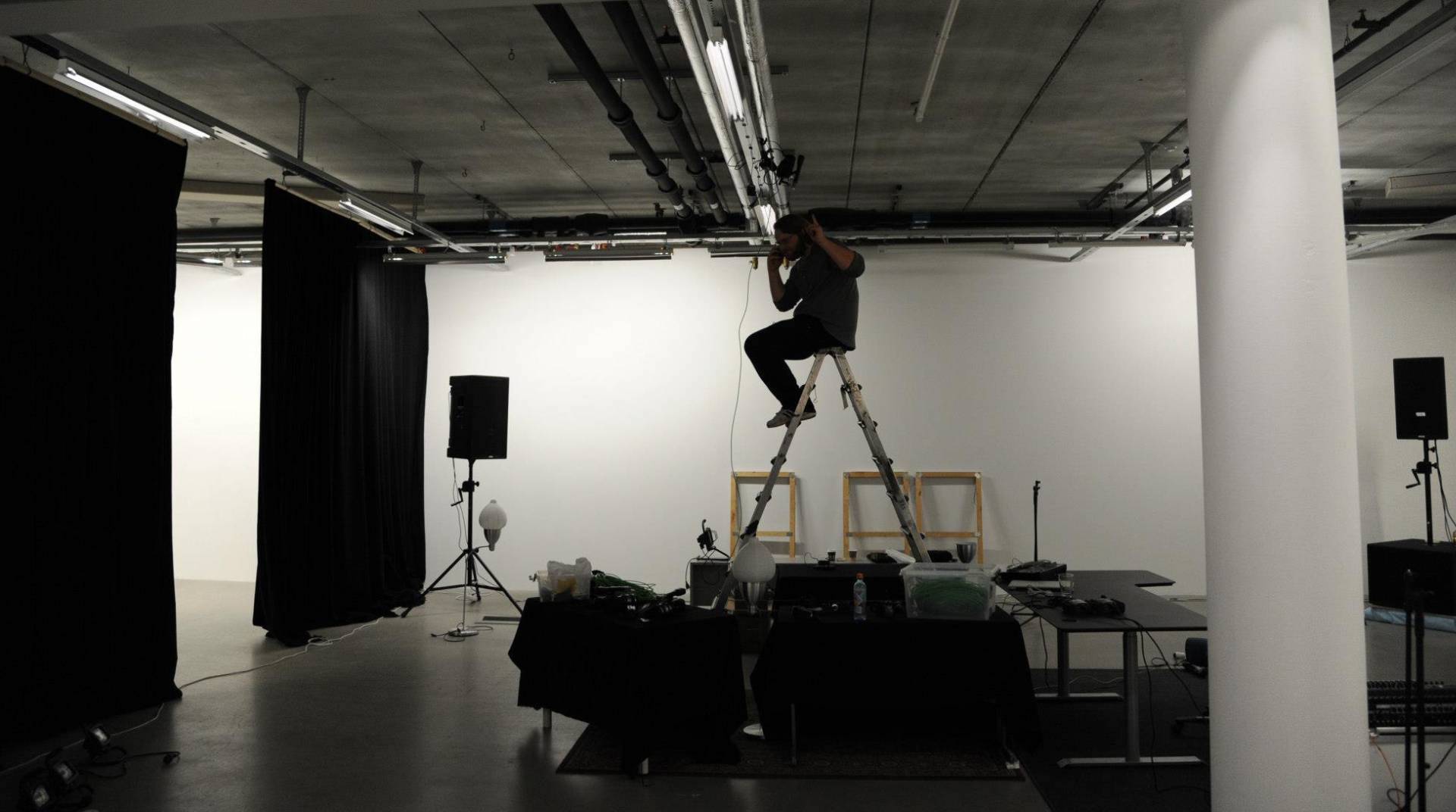 Kristoffer Lislegaard working hard